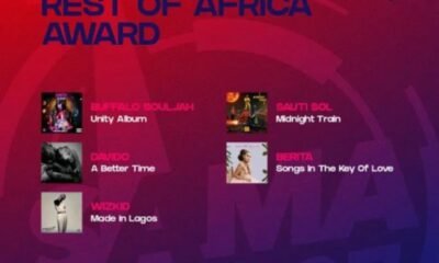 SAMAS 2021: Checkout The Full List of Nominees for Record of The Year And Music Video of The Year