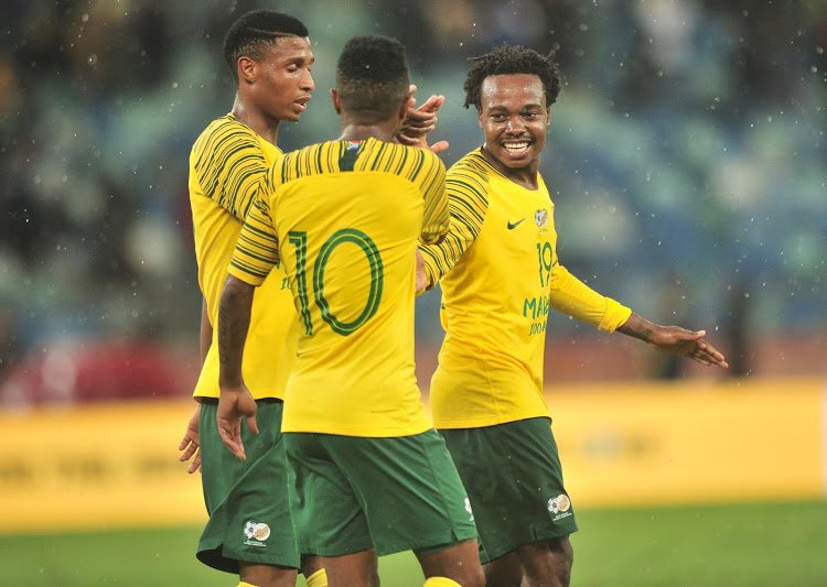 Bafana Bafana Debutants Makgopa, Hlongwane Inspire Comeback Win Against