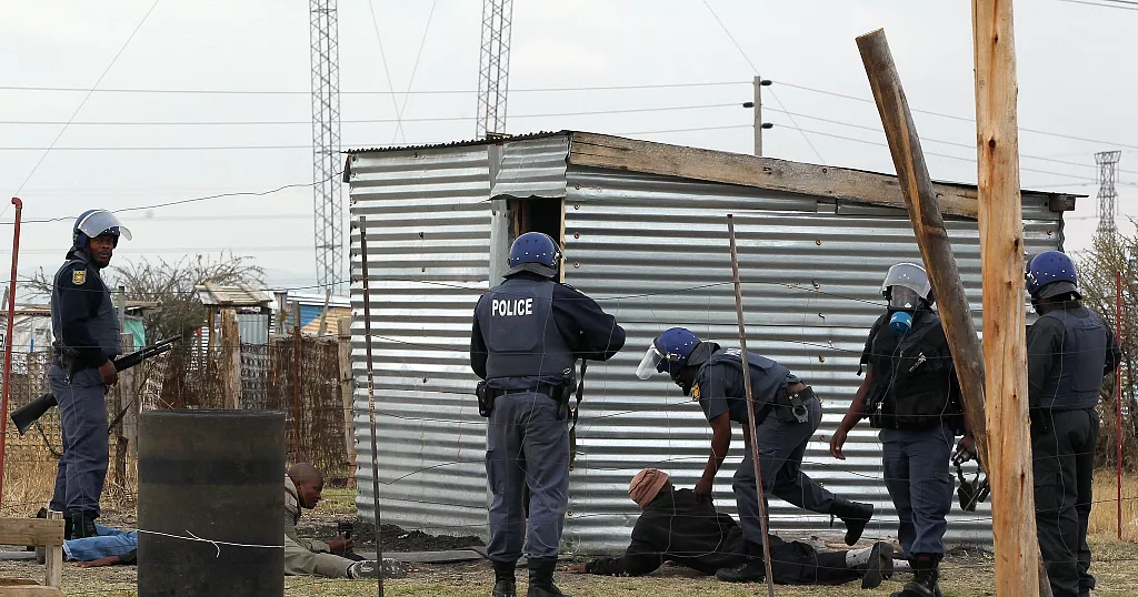 In a significant move to curb illegal mining, South African security forces launched a series of raids in the Soul City settlement near Kagiso, west of Johannesburg.